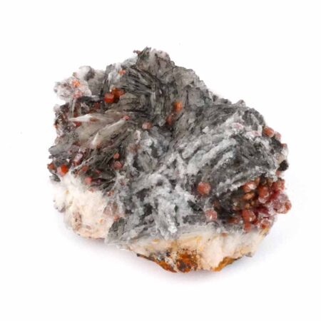 Vanadinit | Baryt Stufe Natur Ø 67 mm in bester Farbe und Struktur Edelsteine Heilsteine bei Wunderstein24