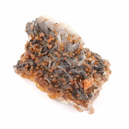 Vanadinit | Baryt Stufe Natur Ø 70 mm in bester Farbe und Struktur Edelsteine Heilsteine bei Wunderstein24