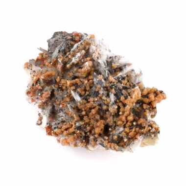 Vanadinit | Baryt Stufe Natur Ø 70 mm in bester Farbe und Struktur Edelsteine Heilsteine bei Wunderstein24