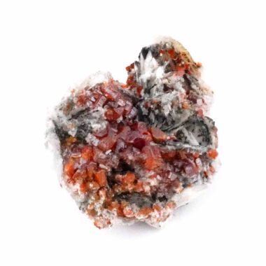 Vanadinit | Baryt Stufe Natur Ø 54 mm in bester Farbe und Struktur Edelsteine Heilsteine bei Wunderstein24