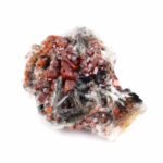 Vanadinit | Baryt Stufe Natur Ø 54 mm in bester Farbe und Struktur Edelsteine Heilsteine bei Wunderstein24