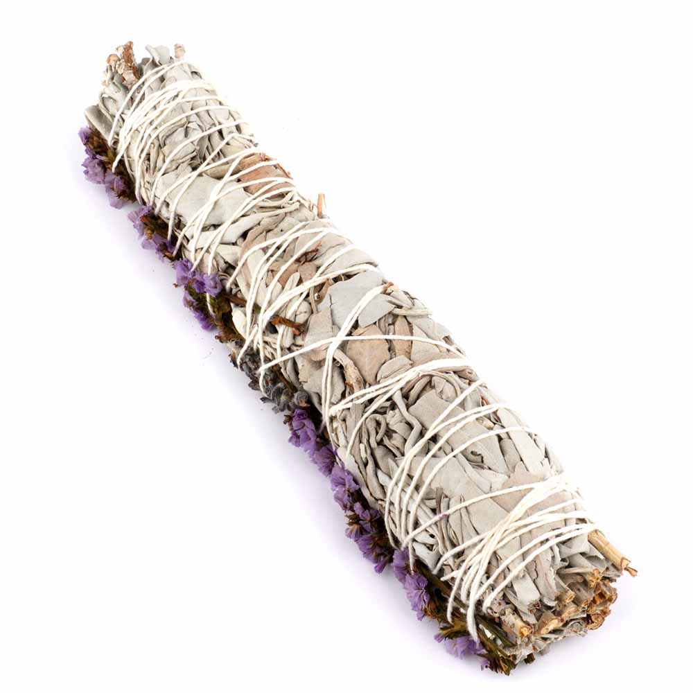 Weißer Salbei Chakra Blüten Räucher Bündel groß | Länge 220 mm | ca. 100 g Edelsteine Heilsteine bei Wunderstein24 Weißer Salbei Chakra Blüten Räucher Bündel groß | Länge 220 mm | ca. 100 g Edelsteine Heilsteine bei Wunderstein24