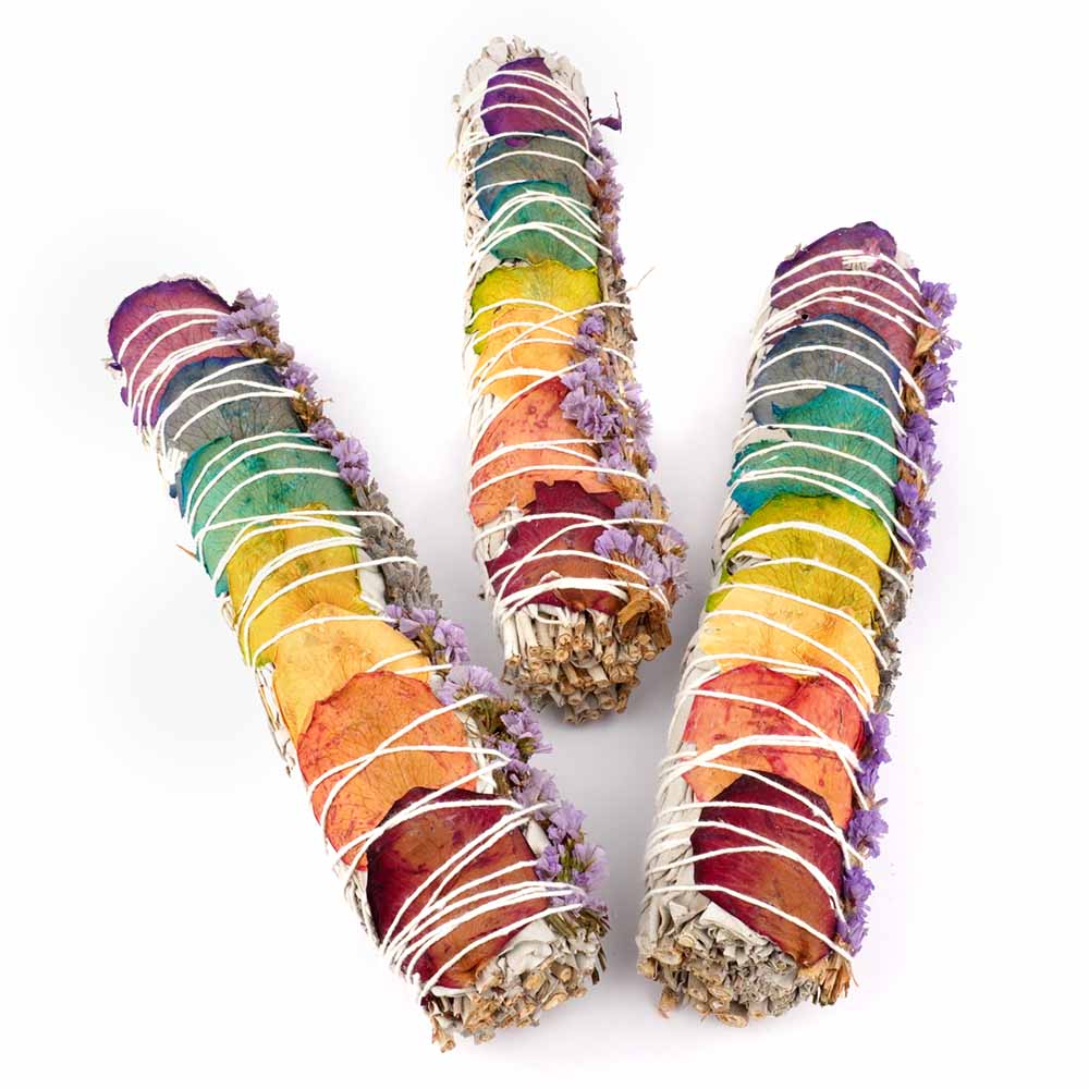 Weißer Salbei Chakra Blüten Räucher Bündel groß | Länge 220 mm | ca. 100 g Edelsteine Heilsteine bei Wunderstein24 Weißer Salbei Chakra Blüten Räucher Bündel groß | Länge 220 mm | ca. 100 g Edelsteine Heilsteine bei Wunderstein24