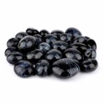 Achat Afrika schwarz Trommelsteine Ø 25 – 50 mm mit wunderschöner Maserung Edelsteine Heilsteine bei Wunderstein24