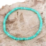 Amazonit facettiert Ø 4 mm Perlen Edelstein Armband flexibel und dehnbar Edelsteine Heilsteine bei Wunderstein24