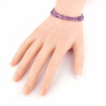 Selected Edition – Verwandelbares Amethyst Perlen Edelstein Armband & Kette facettiert mit Magnetverschluss Edelsteine Heilsteine bei Wunderstein24