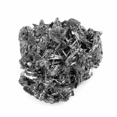 Antimonit | Stibnit Stufe Natur in bester Farbe und Struktur seltene Rarität Edelsteine Heilsteine bei Wunderstein24