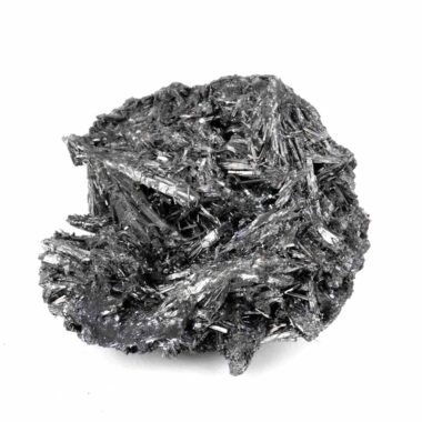 Antimonit | Stibnit Stufe Natur in bester Farbe und Struktur seltene Rarität Edelsteine Heilsteine bei Wunderstein24