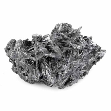 Antimonit | Stibnit Stufe Natur in bester Farbe und Struktur seltene Rarität Edelsteine Heilsteine bei Wunderstein24