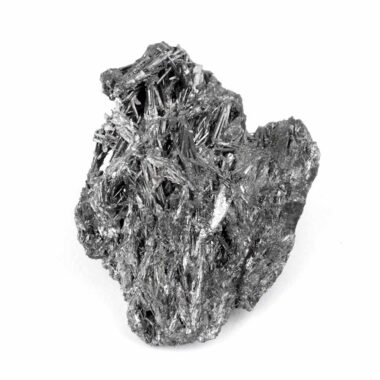 Antimonit | Stibnit Stufe Natur in bester Farbe und Struktur seltene Rarität Edelsteine Heilsteine bei Wunderstein24