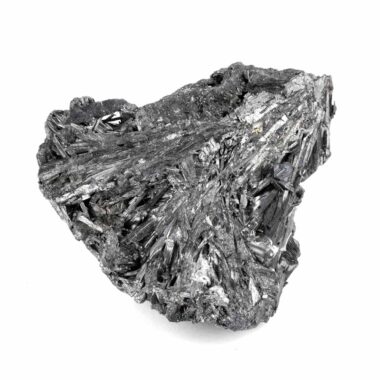 Antimonit | Stibnit Stufe Natur in bester Farbe und Struktur seltene Rarität Edelsteine Heilsteine bei Wunderstein24