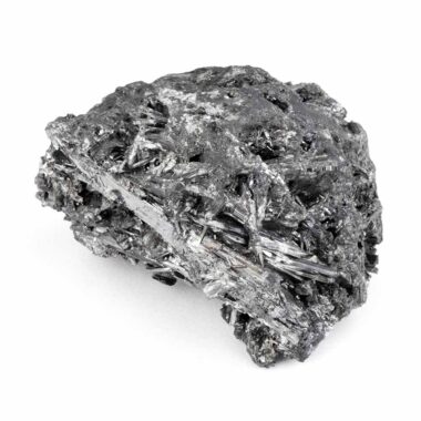 Antimonit | Stibnit Stufe Natur in bester Farbe und Struktur seltene Rarität Edelsteine Heilsteine bei Wunderstein24