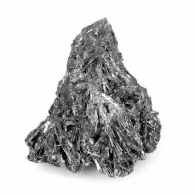 Antimonit | Stibnit Stufe Natur in bester Farbe und Struktur seltene Rarität Edelsteine Heilsteine bei Wunderstein24