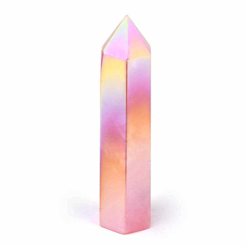 Aqua Angel Aura Rosenquarz Spitze Höhe 89 mm poliert in bester Farbe Edelsteine Heilsteine bei Wunderstein24 Aqua Angel Aura Rosenquarz Spitze Höhe 89 mm poliert in bester Farbe Edelsteine Heilsteine bei Wunderstein24