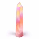 Aqua Angel Aura Rosenquarz Spitze Höhe 96 mm poliert in bester Farbe Edelsteine Heilsteine bei Wunderstein24 Aqua Angel Aura Rosenquarz Spitze Höhe 96 mm poliert in bester Farbe Edelsteine Heilsteine bei Wunderstein24