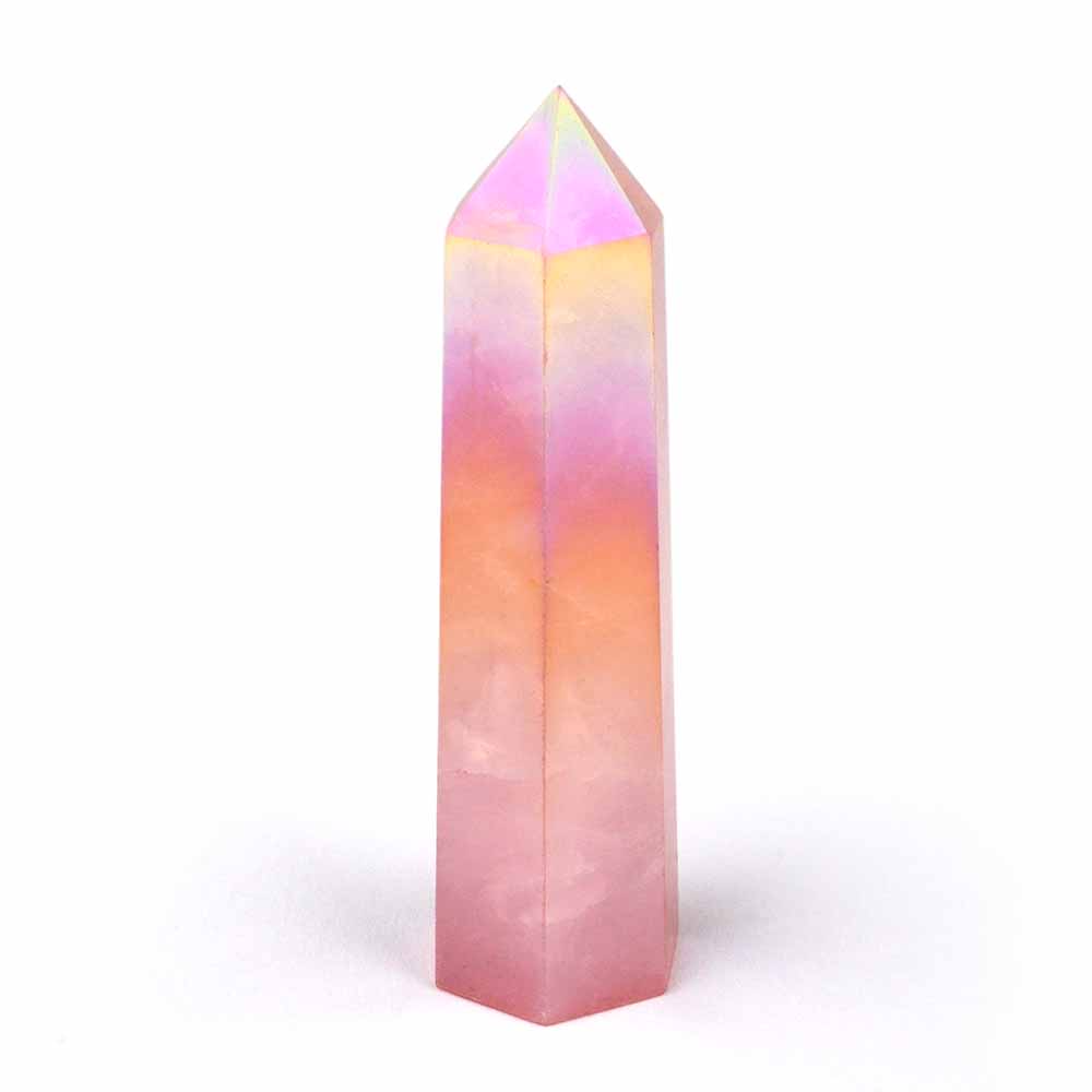 Aqua Angel Aura Rosenquarz Spitze Höhe 86 mm poliert in bester Farbe Edelsteine Heilsteine bei Wunderstein24 Aqua Angel Aura Rosenquarz Spitze Höhe 86 mm poliert in bester Farbe Edelsteine Heilsteine bei Wunderstein24