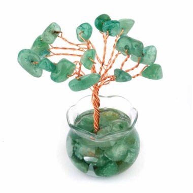 Aventurin grün Edelsteinbäumchen | Lebensbaum im Töpfchen Höhe ca. 60 mm Edelsteine Heilsteine bei Wunderstein24