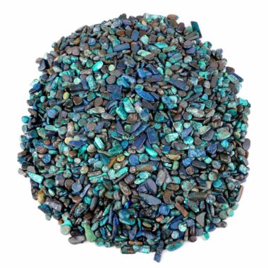 Azurit & Chrysokoll Trommelsteine Ø ca. 6 – 12 mm in sehr guter Qualität Edelsteine Heilsteine bei Wunderstein24