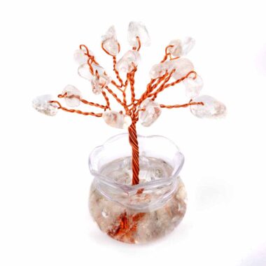 Bergkristall Edelsteinbäumchen | Lebensbaum im Töpfchen Höhe ca. 60 mm Edelsteine Heilsteine bei Wunderstein24