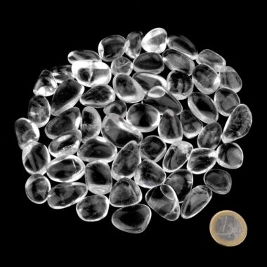 Bergkristall Trommelsteine Ø ca. 18 – 30 mm Edelsteine Heilsteine bei Wunderstein24