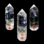 Chakra Bergkristall Spitze Höhe ca. 70 mm transparent und klar aus Brasilien Edelsteine Heilsteine bei Wunderstein24