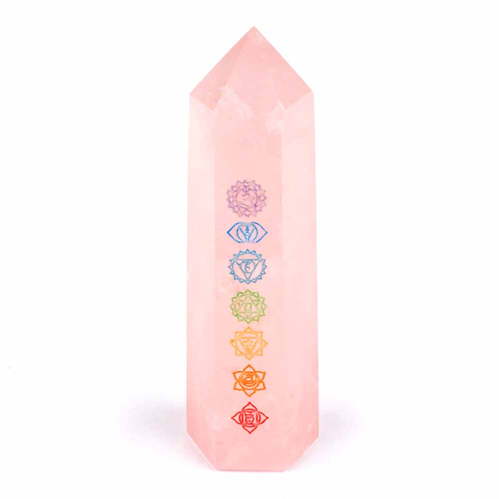Chakra Rosenquarz Spitze Höhe ca. 80 mm aus Brasilien Edelsteine Heilsteine bei Wunderstein24 Chakra Rosenquarz Spitze Höhe ca. 80 mm aus Brasilien Edelsteine Heilsteine bei Wunderstein24