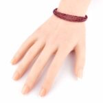 Selected Edition – Verwandelbares Granat Perlen Edelstein Armband & Kette facettiert mit Magnetverschluss Edelsteine Heilsteine bei Wunderstein24