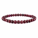 Diopsid Ø 7 mm Kugel Perlen Armband flexibel und dehnbar beste Qualität Edelsteine Heilsteine bei Wunderstein24