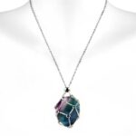 Schmuckkäfig Anhänger mit Kette ideal für Ø 20 – 40 mm große Edelsteine sehr flexibel Edelsteine Heilsteine bei Wunderstein24