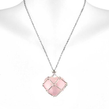 Schmuckkäfig Anhänger mit Kette ideal für Ø 20 – 40 mm große Edelsteine sehr flexibel Edelsteine Heilsteine bei Wunderstein24