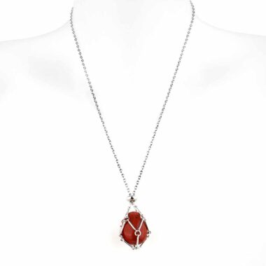 Schmuckkäfig Anhänger mit Kette ideal für Ø 15 – 30 mm große Edelsteine sehr flexibel Edelsteine Heilsteine bei Wunderstein24