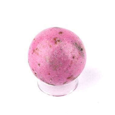 Cobalt | Kobalt Kugel rosa Natur Ø 44 mm in bester Farbe – sehr seltene Rarität Edelsteine Heilsteine bei Wunderstein24