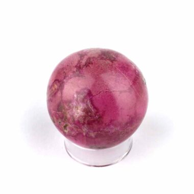 Cobalt | Kobalt Kugel rosa Natur Ø 45 mm in bester Farbe – sehr seltene Rarität Edelsteine Heilsteine bei Wunderstein24