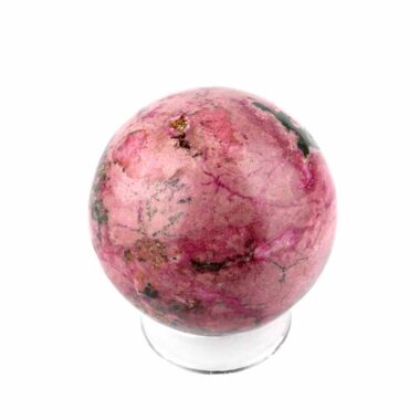Cobalt | Kobalt Kugel rosa Natur Ø 49 mm in bester Farbe – sehr seltene Rarität Edelsteine Heilsteine bei Wunderstein24