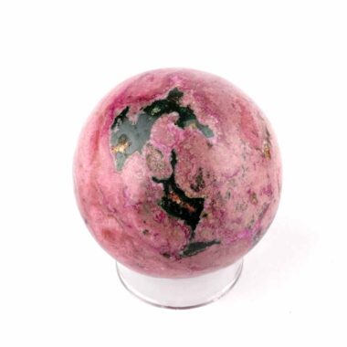 Cobalt | Kobalt Kugel rosa Natur Ø 49 mm in bester Farbe – sehr seltene Rarität Edelsteine Heilsteine bei Wunderstein24