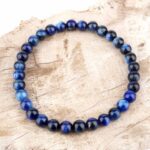 Cyanid | Kyanit | Disthen Ø 6 mm Kugel Edelstein Armband flexibel und dehnbar beste Qualität Edelsteine Heilsteine bei Wunderstein24