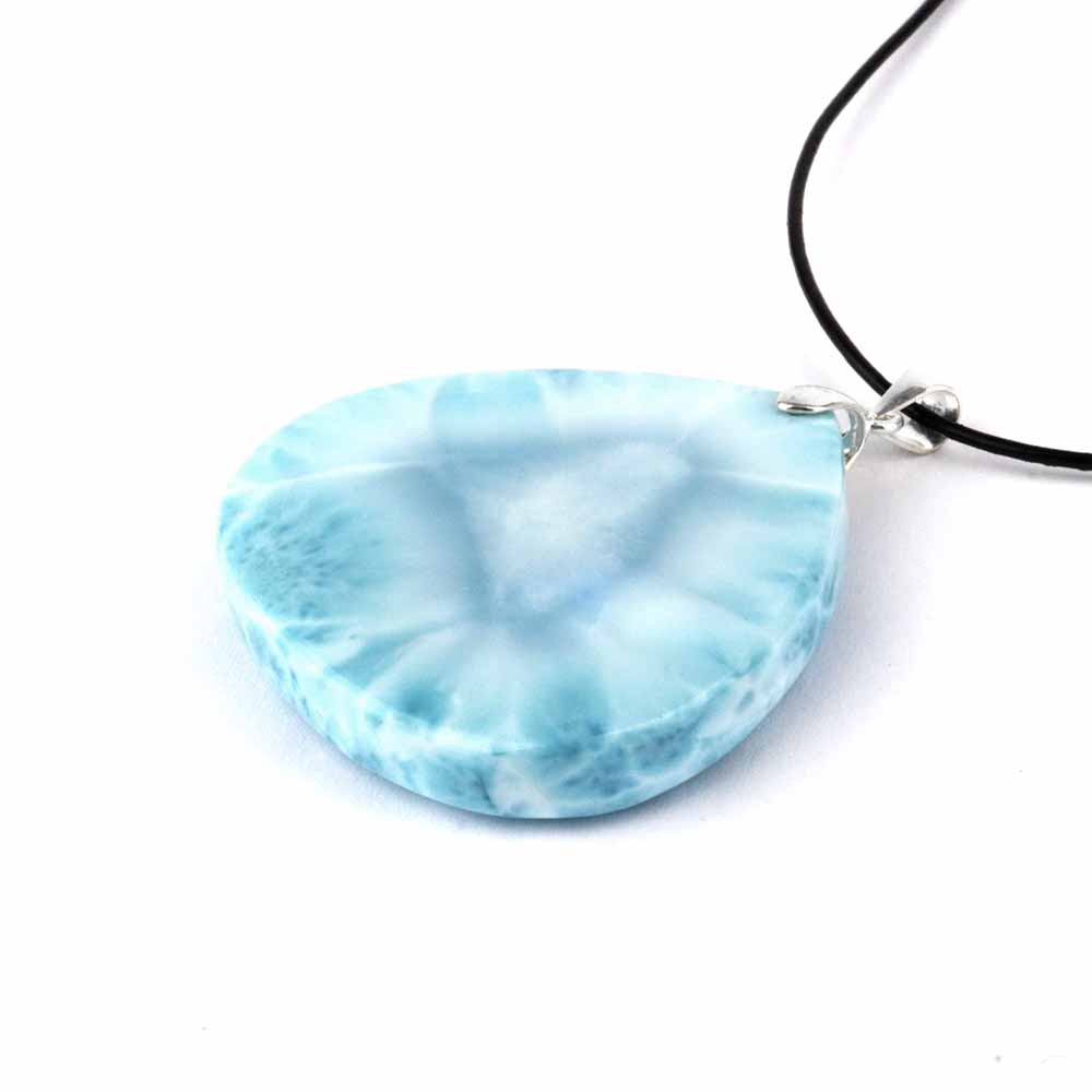 Larimar Cabochon Tropfen Anhänger Länge 48 mm mit 925 Sterling-Silberöse in bester Qualität und Farbe Edelsteine Heilsteine bei Wunderstein24 Larimar Cabochon Tropfen Anhänger Länge 48 mm mit 925 Sterling-Silberöse in bester Qualität und Farbe Edelsteine Heilsteine bei Wunderstein24