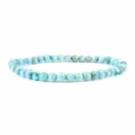 Larvikit Ø 6,8 mm Kugel | Perlen Armband flexibel und dehnbar Edelsteine Heilsteine bei Wunderstein24