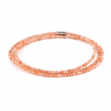 Selected Edition – Verwandelbares Mondstein Perlen Edelstein Armband & Kette facettiert mit Magnetverschluss Edelsteine Heilsteine bei Wunderstein24