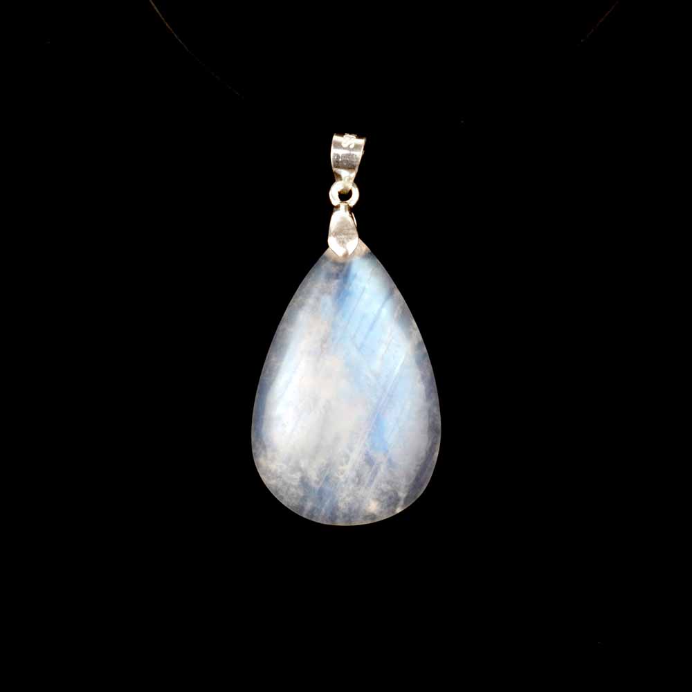 Regenbogen Mondstein Cabochon Anhänger Länge 40 mm mit 925 Sterling-Silberöse beste Qualität & Farbe Edelsteine Heilsteine bei Wunderstein24 Regenbogen Mondstein Cabochon Anhänger Länge 40 mm mit 925 Sterling-Silberöse beste Qualität & Farbe Edelsteine Heilsteine bei Wunderstein24