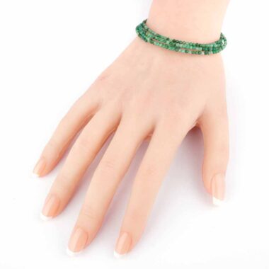 Selected Edition – Verwandelbares Nephrit Jade Perlen Edelstein Armband & Kette facettiert mit Magnetverschluss Edelsteine Heilsteine bei Wunderstein24