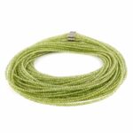 Selected Edition – Verwandelbares Olivin | Peridot Perlen Edelstein Armband & Kette facettiert mit Magnetverschluss Edelsteine Heilsteine bei Wunderstein24