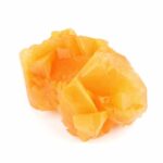 Orangencalcit Stufe in bester Farbe und Struktur aus Mexico seltene Rarität Edelsteine Heilsteine bei Wunderstein24