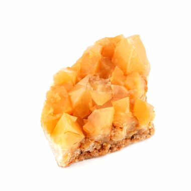 Orangencalcit Stufe in bester Farbe und Struktur aus Mexico seltene Rarität Edelsteine Heilsteine bei Wunderstein24