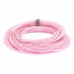 Selected Edition – Verwandelbares Rosenquarz Perlen Edelstein Armband & Kette facettiert mit Magnetverschluss Edelsteine Heilsteine bei Wunderstein24