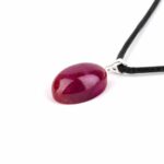 Rubin Cabochon Anhänger Höhe 24,5 mm & 925 Sterling-Silber beste Qualität und Farbe Edelsteine Heilsteine bei Wunderstein24 Rubin Cabochon Anhänger Höhe 24,5 mm & 925 Sterling-Silber beste Qualität und Farbe Edelsteine Heilsteine bei Wunderstein24