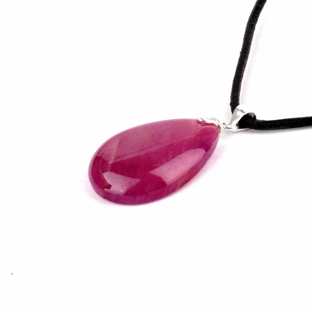 Rubin Cabochon Tropfen Anhänger Höhe 31 mm & 925 Sterling-Silber beste Qualität und Farbe Edelsteine Heilsteine bei Wunderstein24 Rubin Cabochon Tropfen Anhänger Höhe 31 mm & 925 Sterling-Silber beste Qualität und Farbe Edelsteine Heilsteine bei Wunderstein24