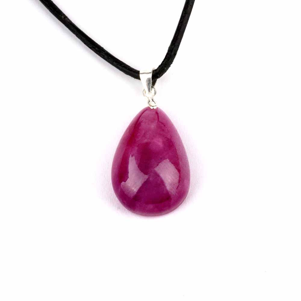 Rubin Cabochon Tropfen Anhänger Höhe 30 mm & 925 Sterling-Silber beste Qualität und Farbe Edelsteine Heilsteine bei Wunderstein24 Rubin Cabochon Tropfen Anhänger Höhe 30 mm & 925 Sterling-Silber beste Qualität und Farbe Edelsteine Heilsteine bei Wunderstein24