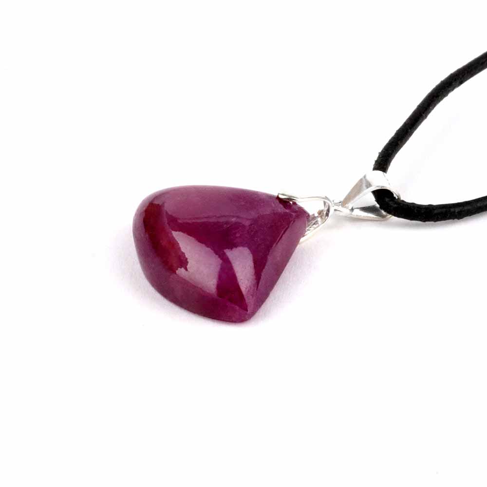 Rubin Cabochon Anhänger Höhe 29 mm & 925 Sterling-Silber beste Qualität und Farbe Edelsteine Heilsteine bei Wunderstein24 Rubin Cabochon Anhänger Höhe 29 mm & 925 Sterling-Silber beste Qualität und Farbe Edelsteine Heilsteine bei Wunderstein24