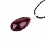 Rubin Cabochon Tropfen Anhänger Höhe 40,5 mm & 925 Sterling-Silber beste Qualität und Farbe Edelsteine Heilsteine bei Wunderstein24 Rubin Cabochon Tropfen Anhänger Höhe 40,5 mm & 925 Sterling-Silber beste Qualität und Farbe Edelsteine Heilsteine bei Wunderstein24